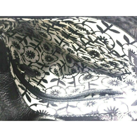 Brighton Patent Leather Crossbody Bag Flap over Purse Sunflower Details - Picture 4 of 7